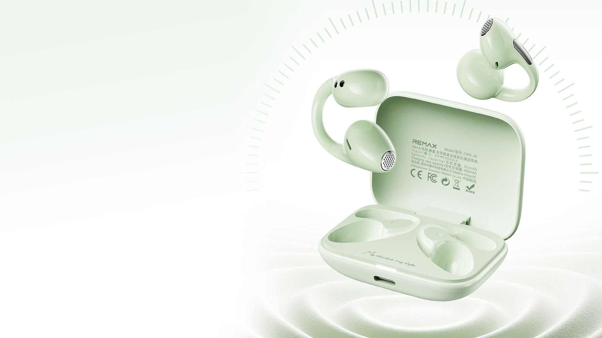 OWS-26 Clip-On Wireless Earbuds gallery image 8
