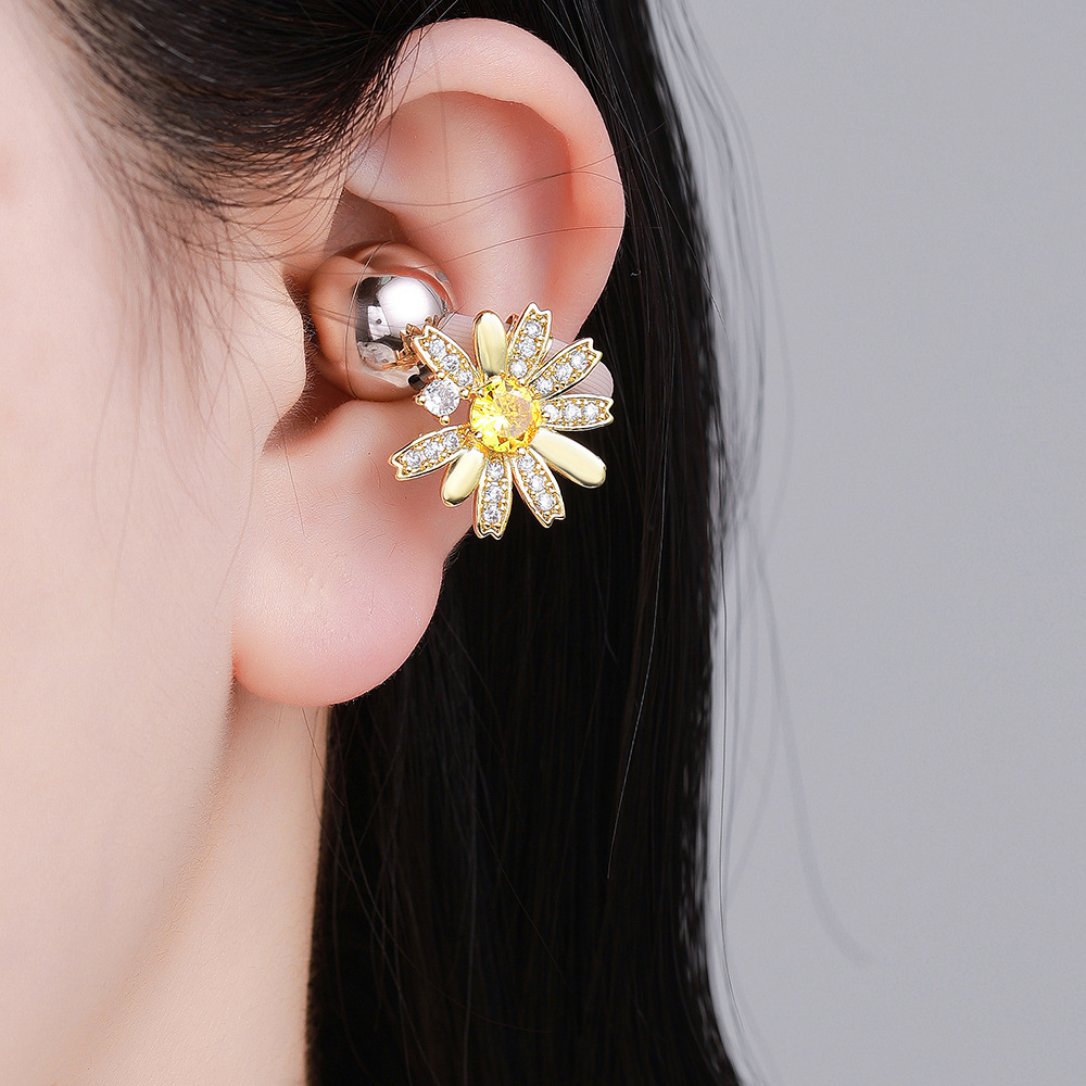 Freeclip Universal Ear Clip Eye-catching Sunflower Bluetooth Headphone Accessory image 4