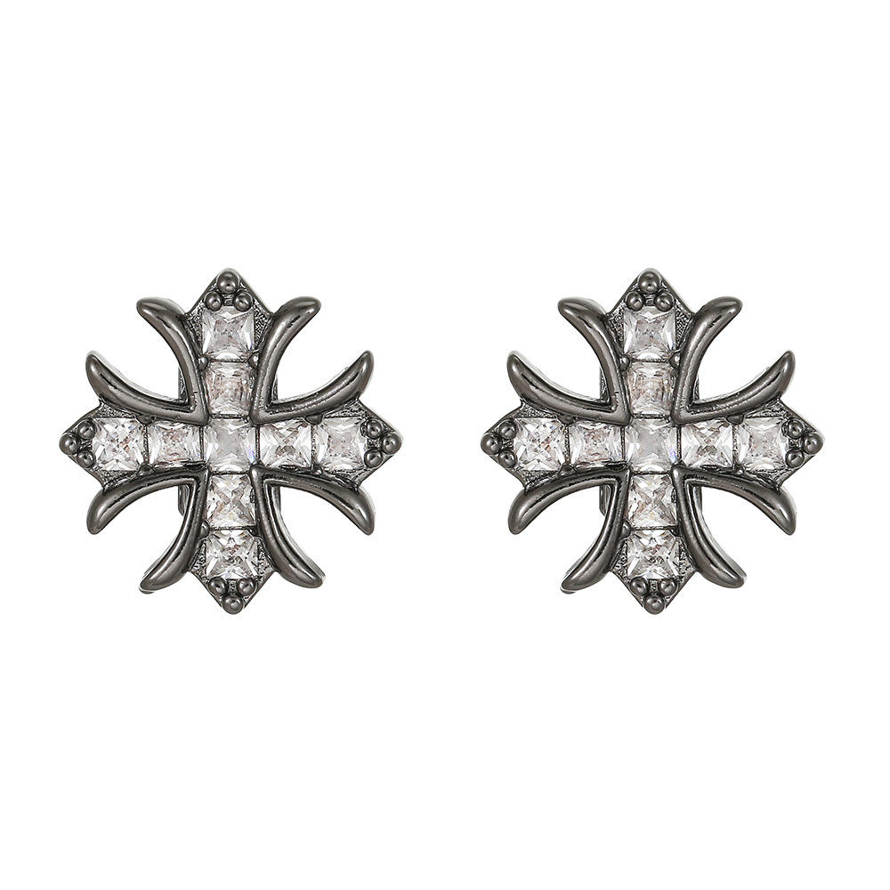 Vintage iris cross earbuds Jewelry image 1